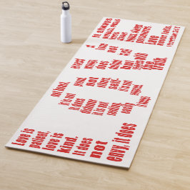 愛は… 1コリント13:4-8聖書の聖句 ヨガマット