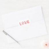 愛は… 1コリント13:4-8聖書の聖句Tailable ハートシール (封筒)