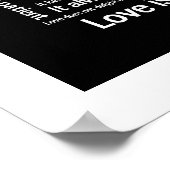 愛はPatient Whiteの枠縁どなしまたは枠なし ポスター (角)