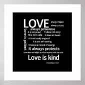 愛はPatient Whiteの枠縁どなしまたは枠なし ポスター (正面)