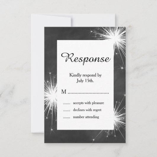 愛はRSVP光っています 出欠カード (正面)