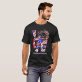 愛ひまわり花火医療従事者の生活4t tシャツ (正面フル)