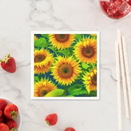 愛ひまわり スタンダードカクテルナプキン