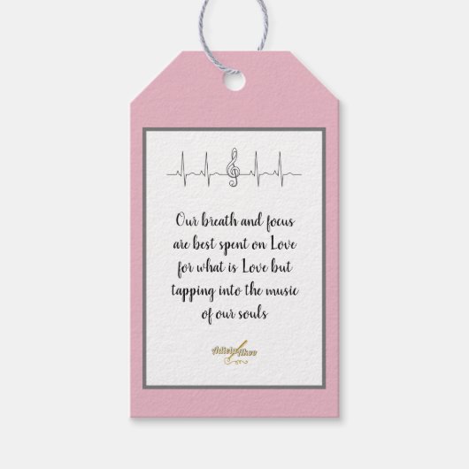 愛へのオード ギフトタグ by ポエット アディラ アコー (正面)