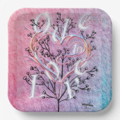 愛へのオード・ペーパープレート　詩人アドゥエラ・アコオ作 ペーパープレート (正面)