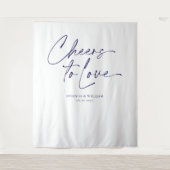 「愛への応援」結婚の背景 タペストリー (正面)