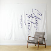 「愛への応援」結婚の背景 タペストリー (インサイチュ(横))