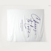 「愛への応援」結婚の背景 タペストリー (正面(横))