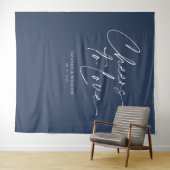 「愛への応援」結婚の背景 タペストリー (インサイチュ(横))