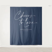 「愛への応援」結婚の背景 タペストリー (正面)