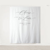 「愛への応援」結婚の背景 タペストリー (正面)