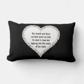 愛への装飾用クッション ランバークッション (正面)