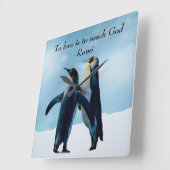 愛へのRumiは神に達することです スクエア壁時計 (傾斜)