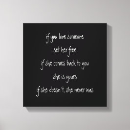 愛もししてる引用文キャンバス キャンバスプリント