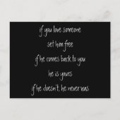 愛もししてる引用文 ポストカード (正面)