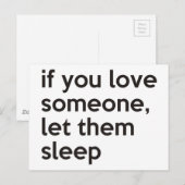 愛もしする人を眠らせろ ポストカード (正面/裏面)