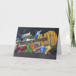 愛もしのグリーティングカードの食べ物は音楽 カード