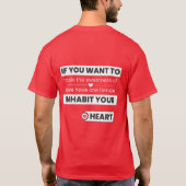 愛もしの甘みを味わいたい Tシャツ (裏面)