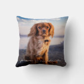 愛もし独り森ペット記念写真祈りの言葉 クッション (裏面)