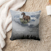 愛もし独り霧の木の記念写真祈りの言葉 クッション (ブランケット)