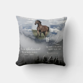 愛もし独り霧の木の記念写真祈りの言葉 クッション