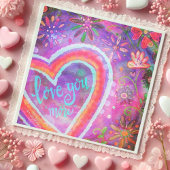 愛もっと紫のかわいらしハートインスピレーション