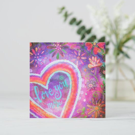 愛もっと紫のかわいらしハートインスピレーション (スタンド正面)