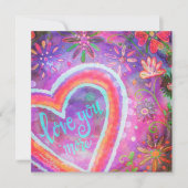 愛もっと紫のかわいらしハートインスピレーション (正面)