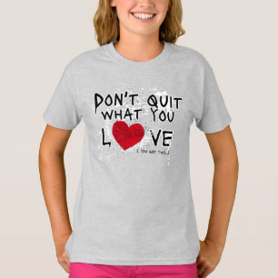 愛やめしてはいけないグランジ引用文 Tシャツ