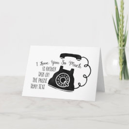 愛よおもしろいり電話で話すより文字 シーズンカード