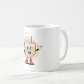愛よくはしゃぐらしいコーヒーキャラクター コーヒーマグカップ (正面右)