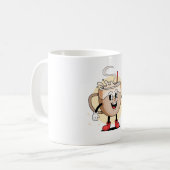 愛よくはしゃぐらしいコーヒーキャラクター コーヒーマグカップ (正面左)