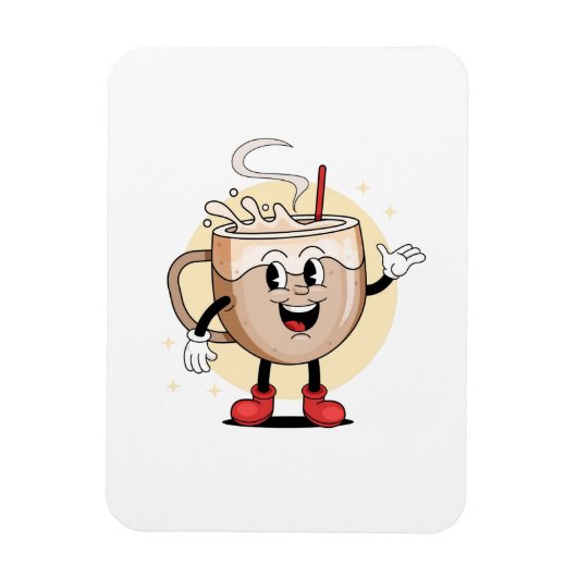 愛よくはしゃぐらしいコーヒーキャラクター マグネット (縦)
