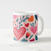 愛よくはしゃぐ | ジャンボコーヒーマグカップ (正面右)