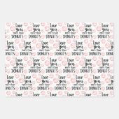 愛よりもドーナツの包装紙シート ラッピングペーパーシート (正面2)