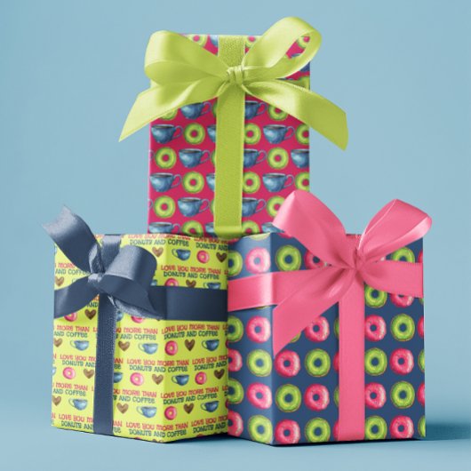 愛よりもドーナツの包装紙シート ラッピングペーパーシート