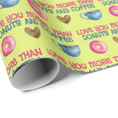 愛よりもドーナツの包装紙シート ラッピングペーパー (ロールコーナー)