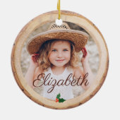 愛よりもToiler紙ウッドスライス写真 セラミックオーナメント (裏面)