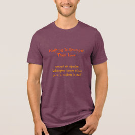 愛より強い… |ヴァレンティおもしろいンズデイTシャツ トライブレンドTシャツ