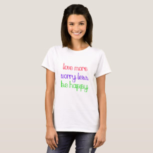 愛より心配する少し幸せになるBoho Tシャツ
