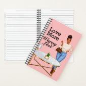 愛より心配の少ないジャーナル/ノートブックのピンク ノートブック (内側)