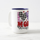 愛より心配を減らすバレンタインデー ツートーンマグカップ (正面左)