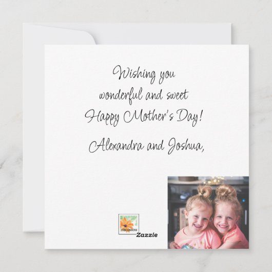 愛よナナ私は電話ママの日 シーズンカード (裏面)