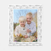 愛よ母カスタム母ユニークの日かわいい写真 フリースブランケット (正面)