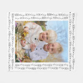 愛よ母カスタム母ユニークの日かわいい写真 フリースブランケット (正面(横))