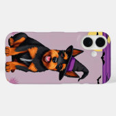 愛らしいおばけわんこチャーム 👻🐶 ハロウィン・オータム Case-Mate iPhoneケース (裏面 (横))