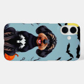愛らしいおばけ仔犬の夜 🐾👻 秋のほの暗い  Case-Mate iPhoneケース (裏面 (横))