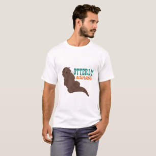 愛らしいおもしろいなカワウソの漫画動物のOtterly Tシャツ