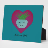 愛らしいおもしろいアロエヴユアロエ フォトプラーク (側面)