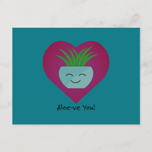愛らしいおもしろいアロエヴユアロエ ポストカード (正面)